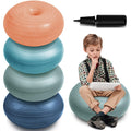 Lewtemi 4 Pcs Flexible Seating for Classroom Elementary 20 Inch Yoga Ball Chair Inflatable Donut Ball Chair with Inflator for Ki