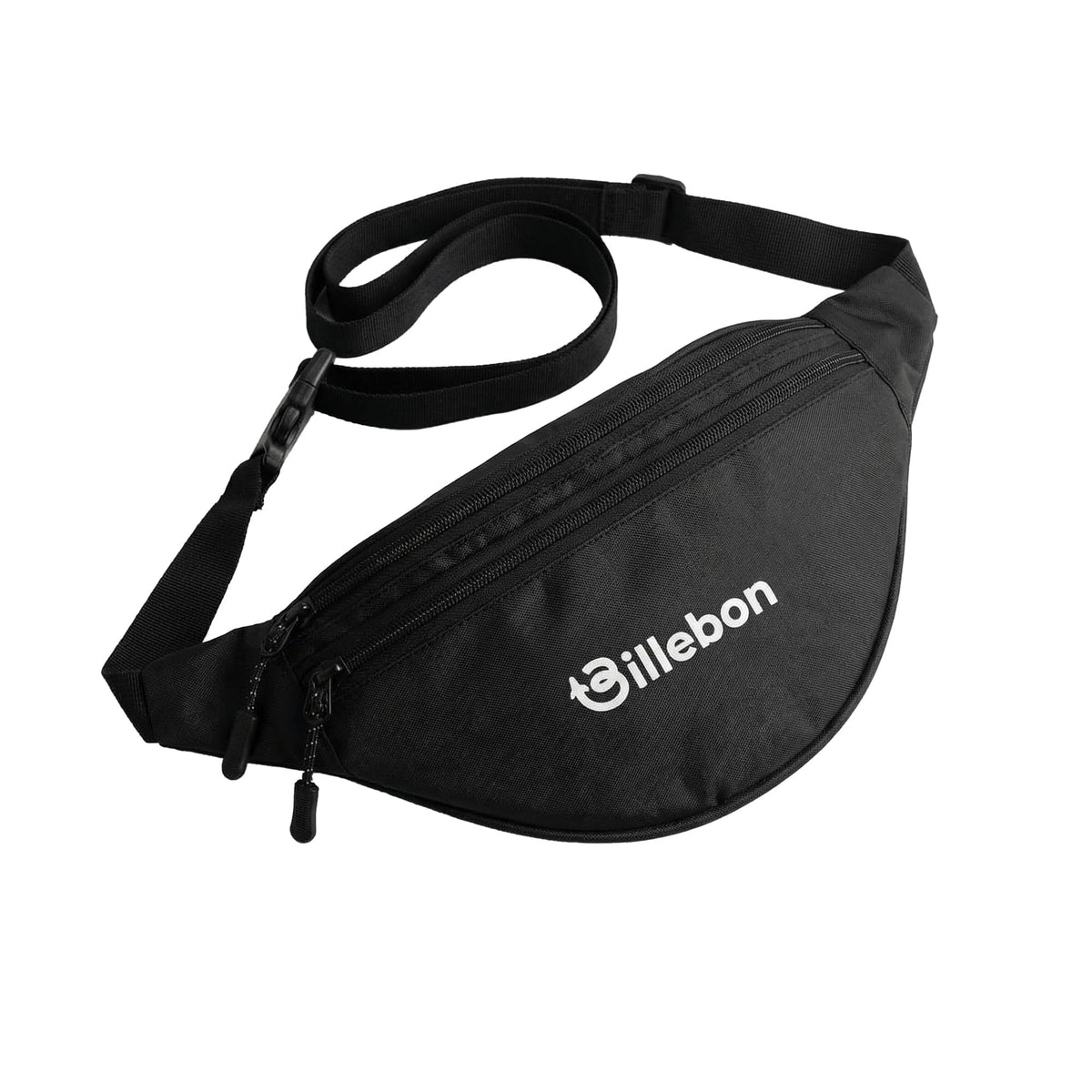 Billebon Waistbag With Dual Front Zippers And One Antitheft Pocket, Small Travel Carry For Men & Women, Utility Pouch For Hiking