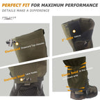 Frelaxy Leg Gaiters 100% Waterproof Hiking Gaiters, Hunting Gaiters With Upgraded Rubber Foot Strap, Adjustable Snow Boot Gaiter