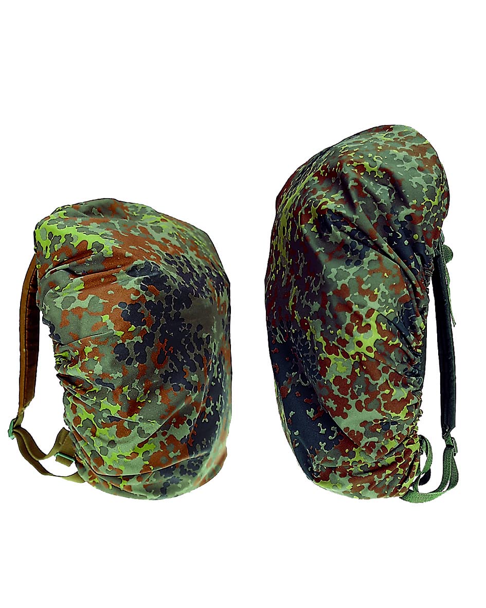 Mil-Tec Flecktarn Rucksack Waterproof Camouflage Cover For Hunting Fishing Backpack Size Up To 130 Liters