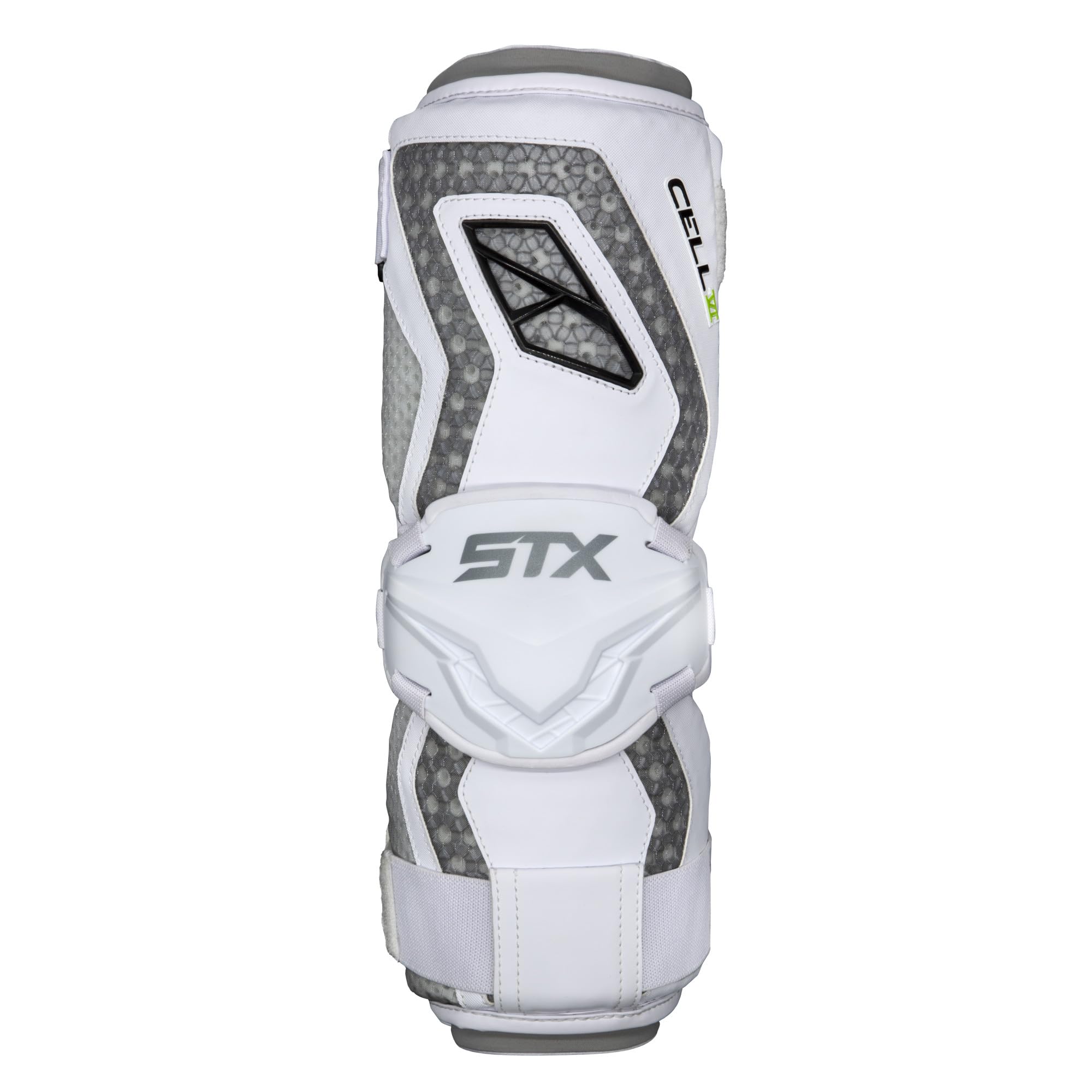 STX Cell VI Lacrosse Arm Guards, Large, White, Pair