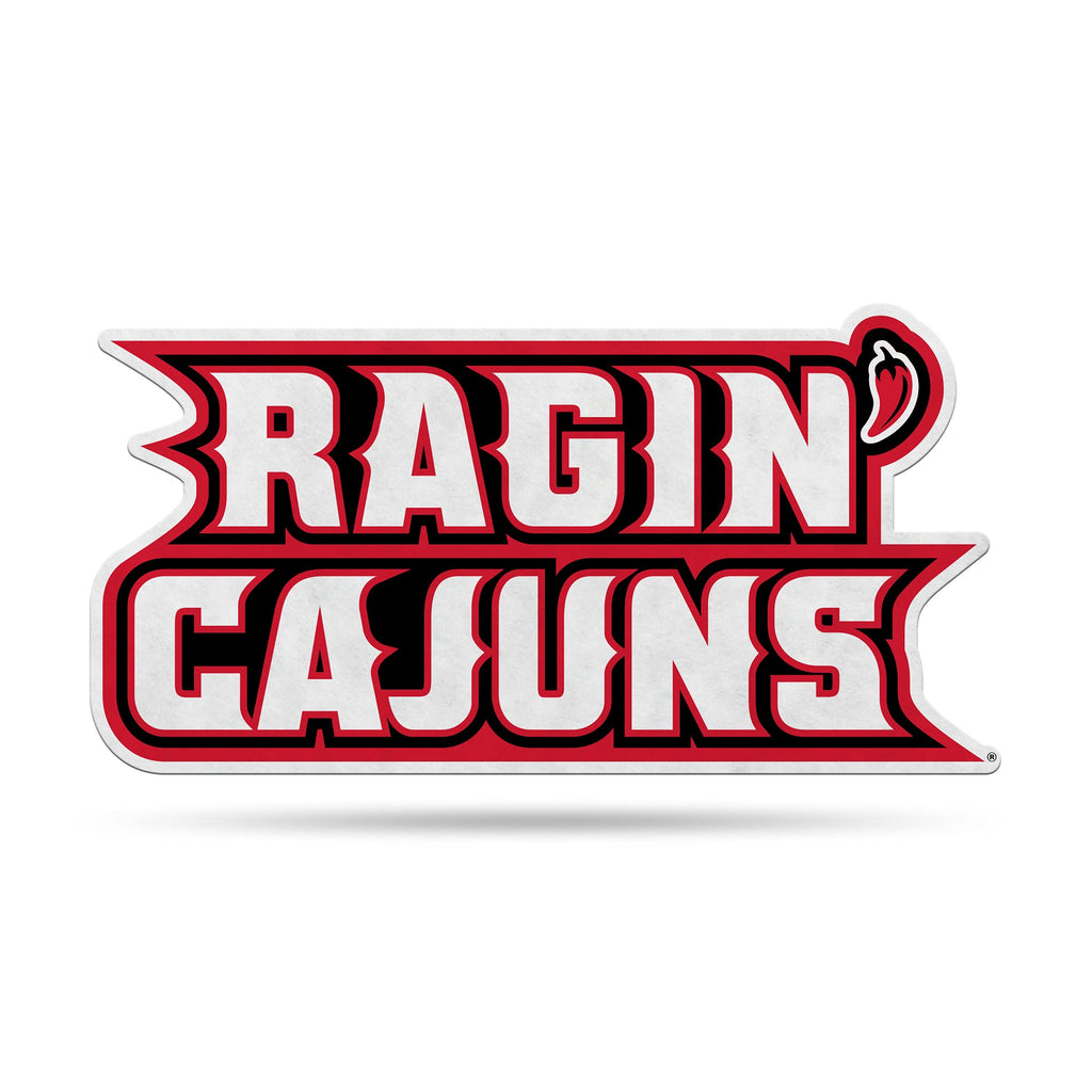 Rico Industries Ncaa Louisiana-Lafayette Ragin Cajuns Primary Shape Cut Pennant - Home And Living Room D  Cor - Soft Felt Ez To