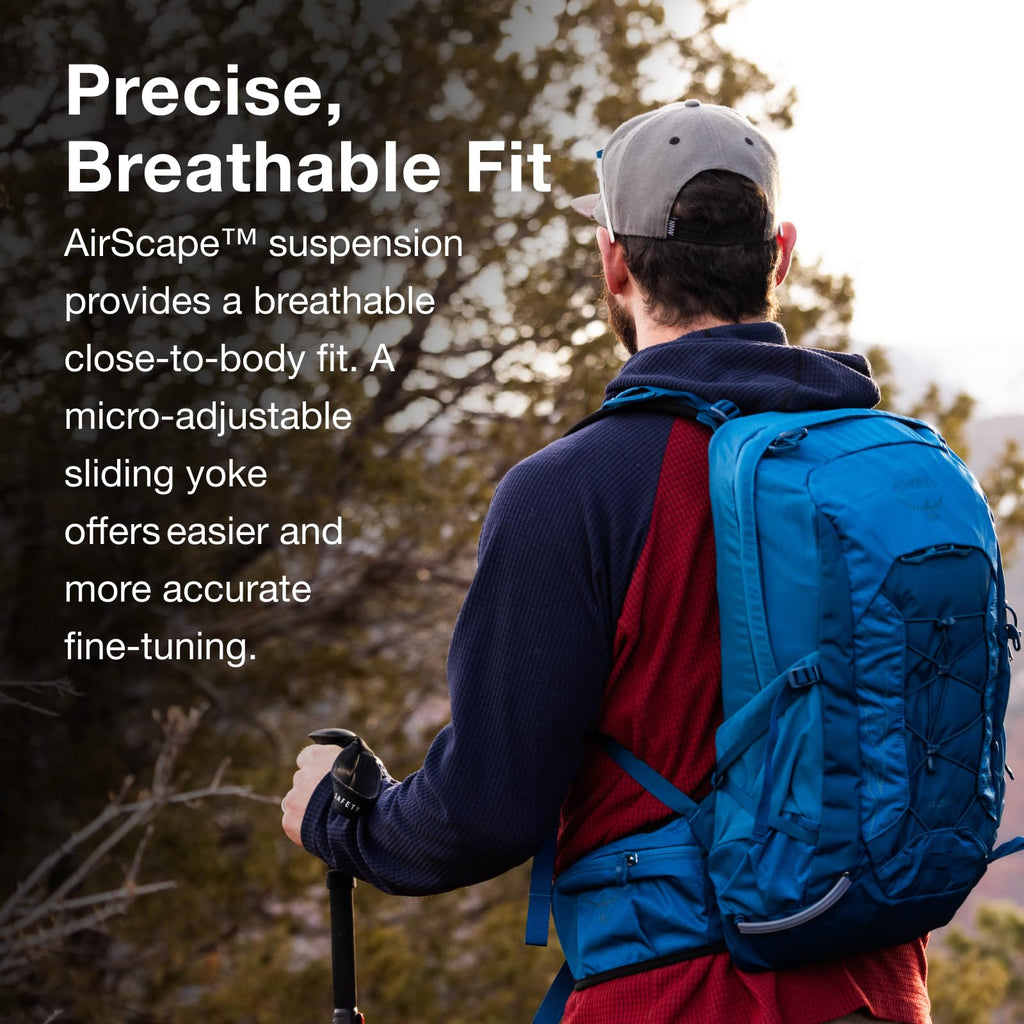 Osprey Talon 11L Mens Lightweight Hiking Backpack - Small Daypack for Travel & Camping, Frosty Mint Green/Night Shift