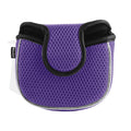 Andux Mesh Mallet Putter Cover Golf Putter Head Covers Purple, Square
