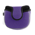 Andux Mesh Mallet Putter Cover Golf Putter Head Covers Purple, Square