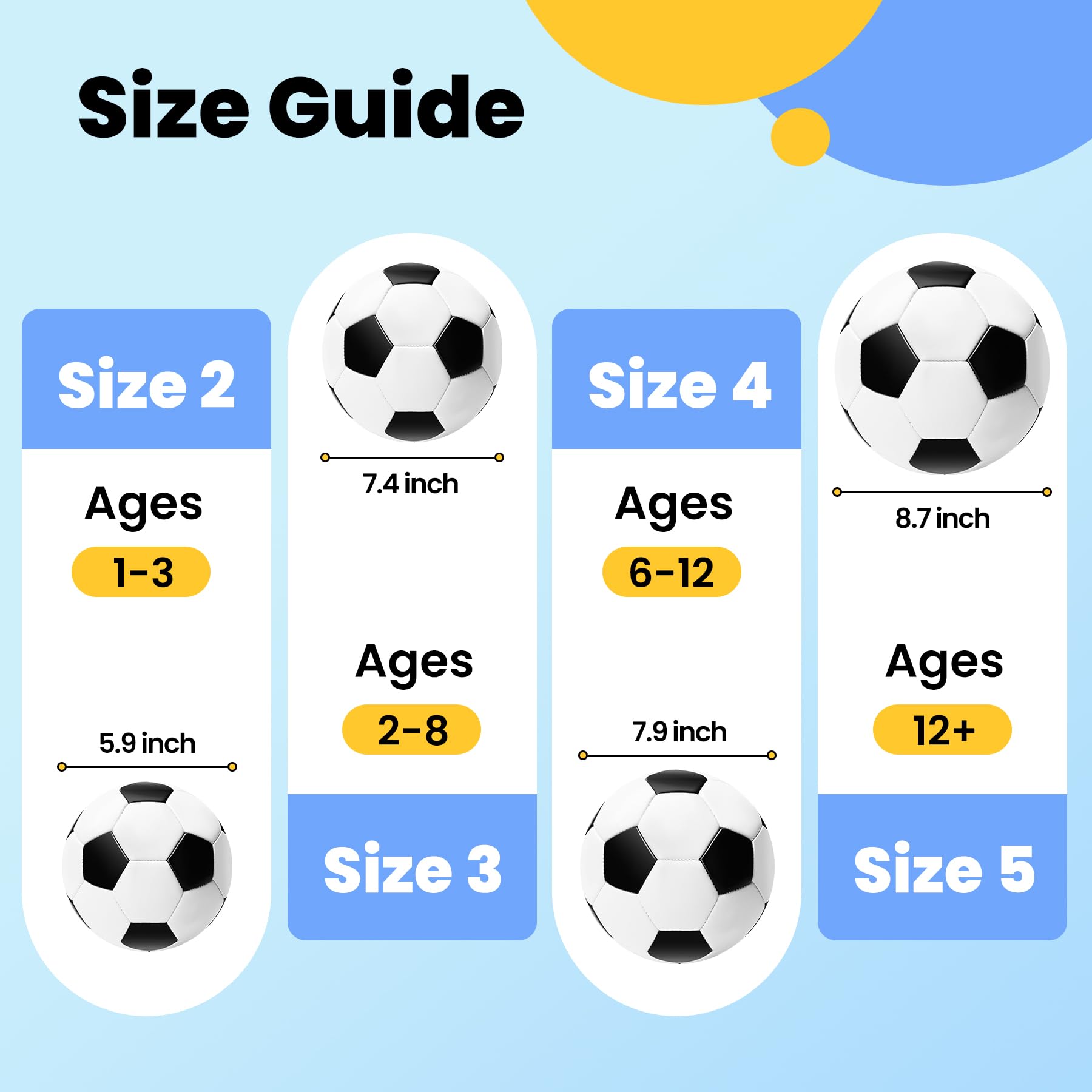 Inpodak Soccer Ball For Kids Size 3 Classic Soccer Ball Toddler Soccer Ball Children Sports Ball With Hand Pump