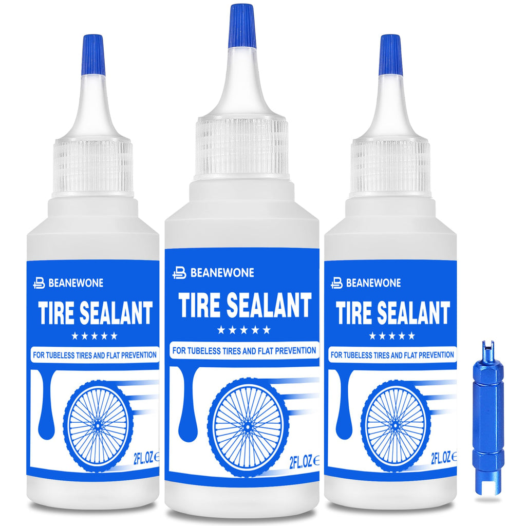Beanewone Tubeless Tire Sealant, Tubeless Bike Sealant - 2Oz Per Bottle, Long-Lasting For Mtb, No Tubes And Tubeless Tires. No T