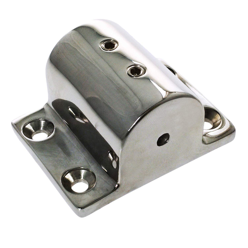Nrc&Xrc Pair Marine Boat Hand Rail Fitting 316 Stainless Steel 90 Degree Stanchion Rectangle Base Mount Hand Rail Fitting For 1I
