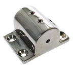 Nrc&Xrc Pair Marine Boat Hand Rail Fitting 316 Stainless Steel 90 Degree Stanchion Rectangle Base Mount Hand Rail Fitting For 1I