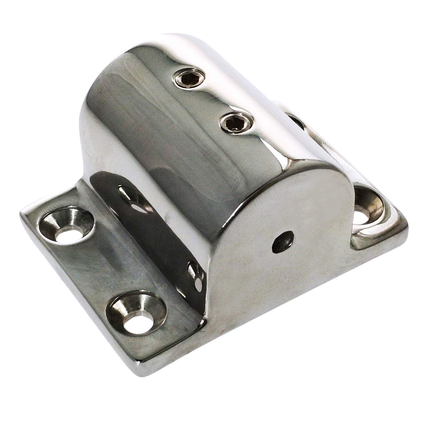 Nrc&Xrc Pair Marine Boat Hand Rail Fitting 316 Stainless Steel 90 Degree Stanchion Rectangle Base Mount Hand Rail Fitting For 1I