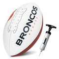 Franklin Sports Nfl Denver Broncos Autograph Football - Official Size White Panel Souvenir Football For Autographs + Signatures