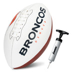 Franklin Sports Nfl Denver Broncos Autograph Football - Official Size White Panel Souvenir Football For Autographs + Signatures