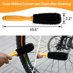 Anndason 8 Pieces Precision Bicycle Cleaning Brush Tool Including Bike Chain Scrubber, Suitable For Mountain, Road, City, Hybrid