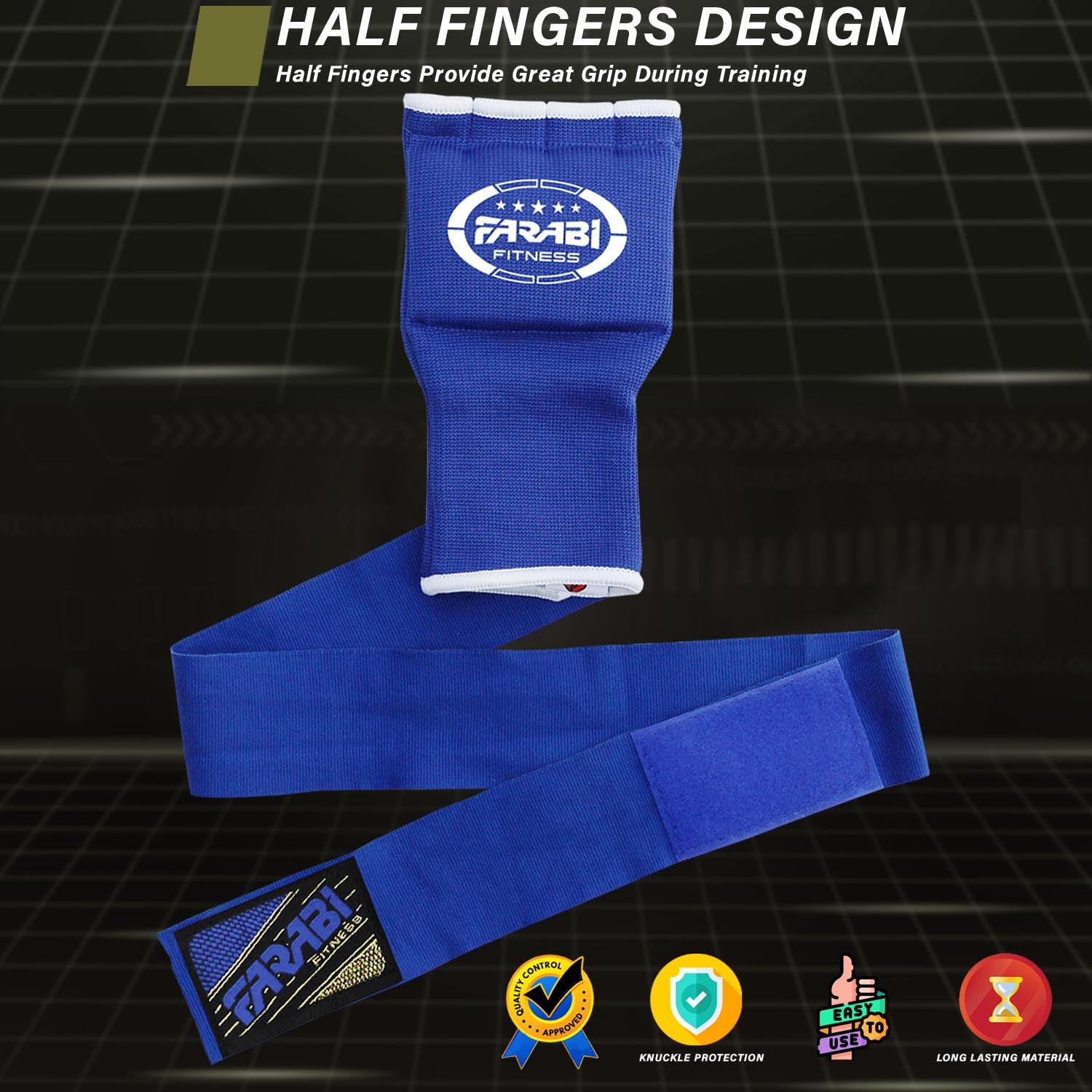Farabi Kids Hybrid Boxing Inner Gloves Punching Boxing Gloves (Blue)