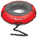 Bradley Colossal 60 Snow Tube with Slick, Heavy-Duty Bottom for Fast Sledding - Large Rubber Truck Tire Tube with Cover, 4 Handl