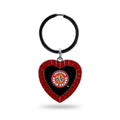 Rico Industries Ncaa Louisiana Lafayette Ragin' Cajuns Ncaa Rhinestone Heart Colored Keychain, Red, 3-Inches In Length