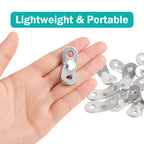Uxcell 12Pcs Aluminum Alloy Guyline Rope Tensioner, Adjustable Cord Adjuster Tent Tensioners For Camping Accessories, Guy Line A
