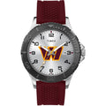 Timex Tribute Mens NFL Gamer 42mm Watch - Washington Commanders with Crimson Silicone Strap