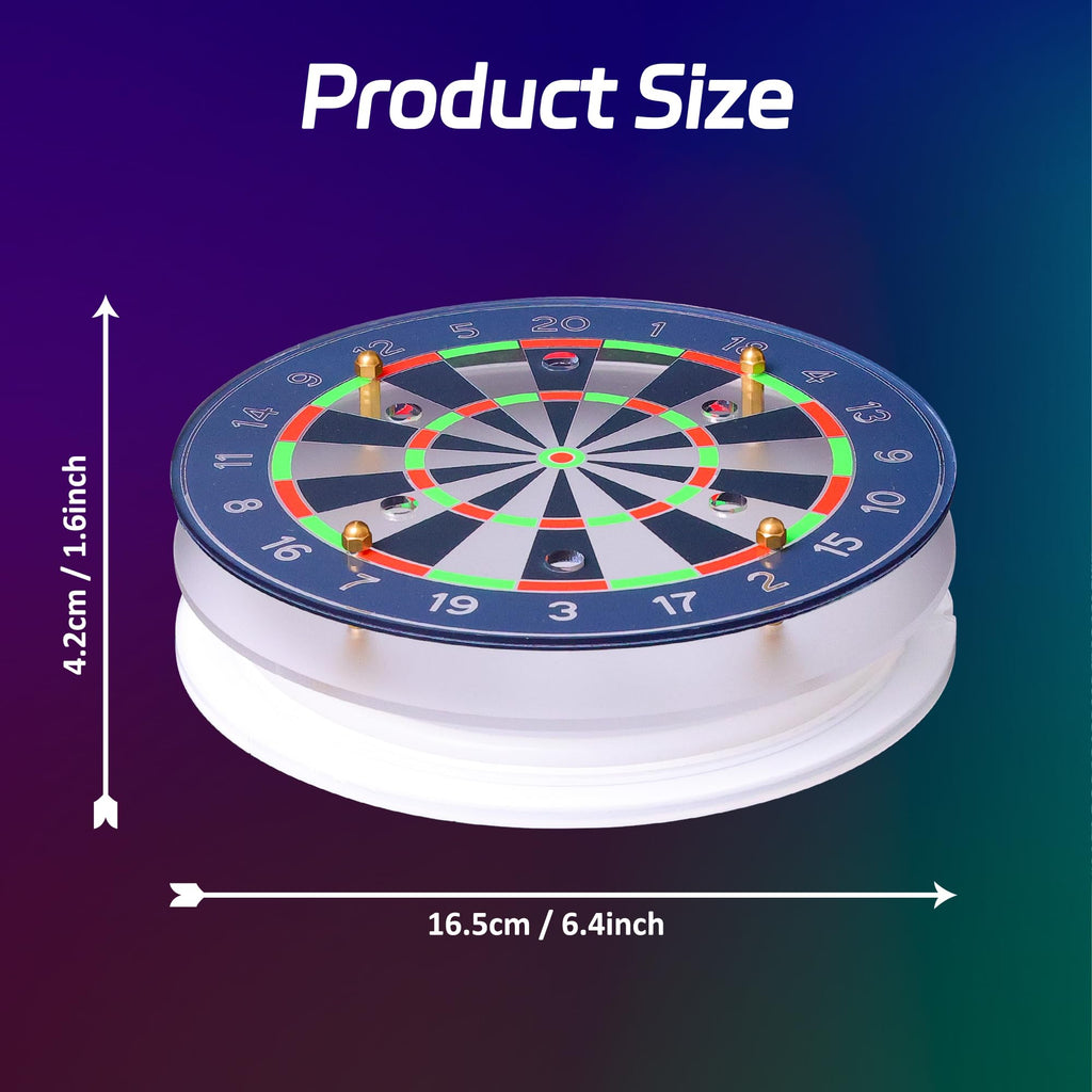 Coolgift Mart Light Up Dart Holder, Acrylic Dart Holder With Multiple Color Modes And Brightness Adjustment Function With Remote