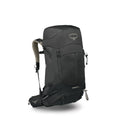Osprey Stratos 36L Mens Hiking Backpack - Lightweight Backpacking Pack with Waterproof Raincover - Camping Bag, Raven Black