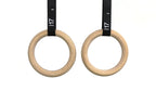 Cff Wood Olympic Rings 1.25'' Diameter - 18 Black Extra Wide Numbered Straps