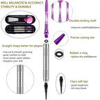 Sanfeng Soft Tip Darts Set For Electronic Dart Board - 16G Darts Barrel Plastic Tip With 50 Rubber O-Rings + 6 Shafts + Extra 50
