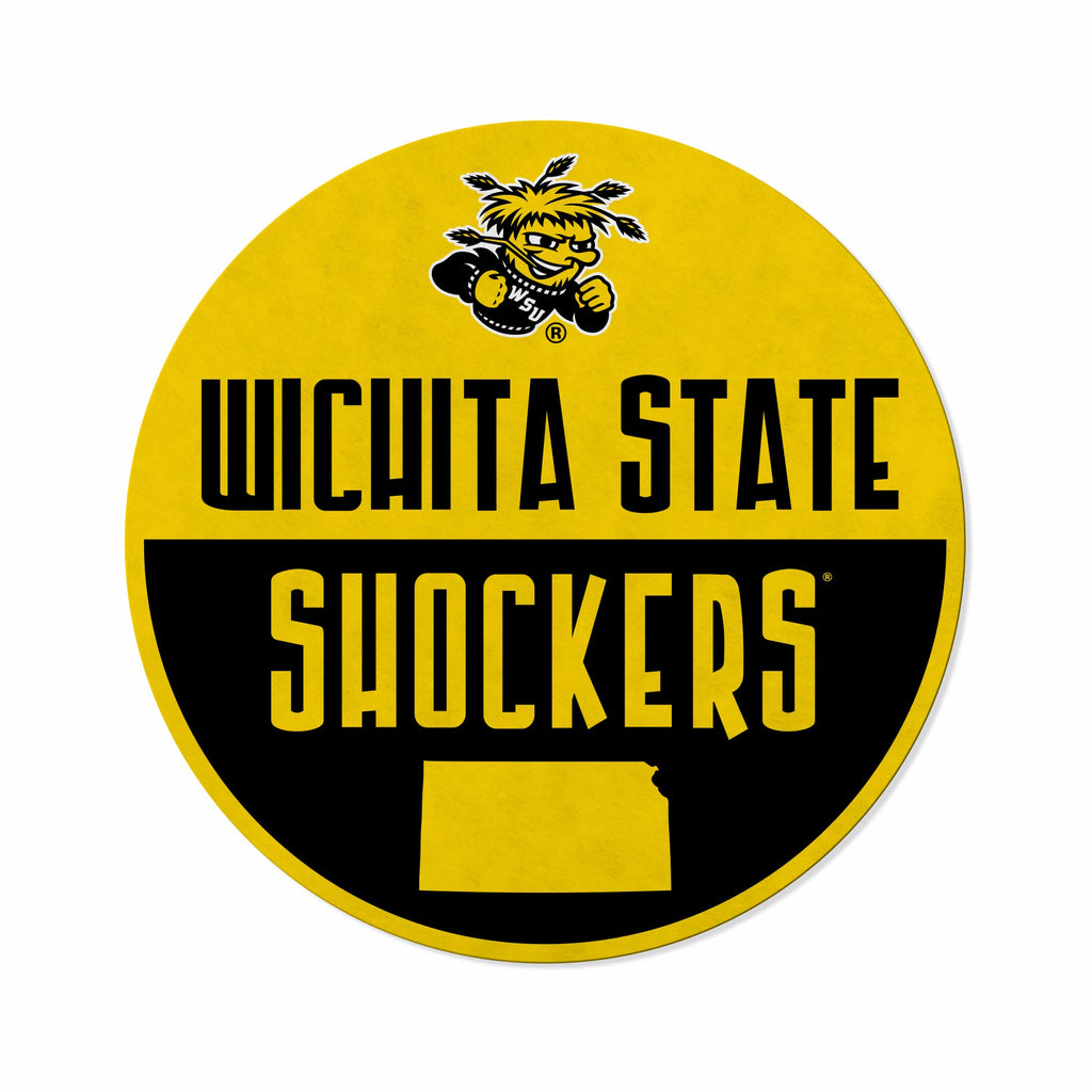 Rico Industries Ncaa Wichita State Shockers Classic Shape Cut Pennant - Home And Living Room D  Cor - Soft Felt Ez To Hang 20.5