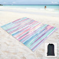 Sunlit Silky Soft 106X81 Sand Proof Beach Blanket Sand Proof Mat With Corner Pocket And Mesh Bag For Beach Party, Travel, Campin