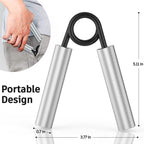 Zeagus Grip Strength Trainer 6 Pack,100Lb-350Lb Metal Hand Grip Strengthener,Non-Slip Heavy-Duty Forearm Exerciser,Hand Gripper