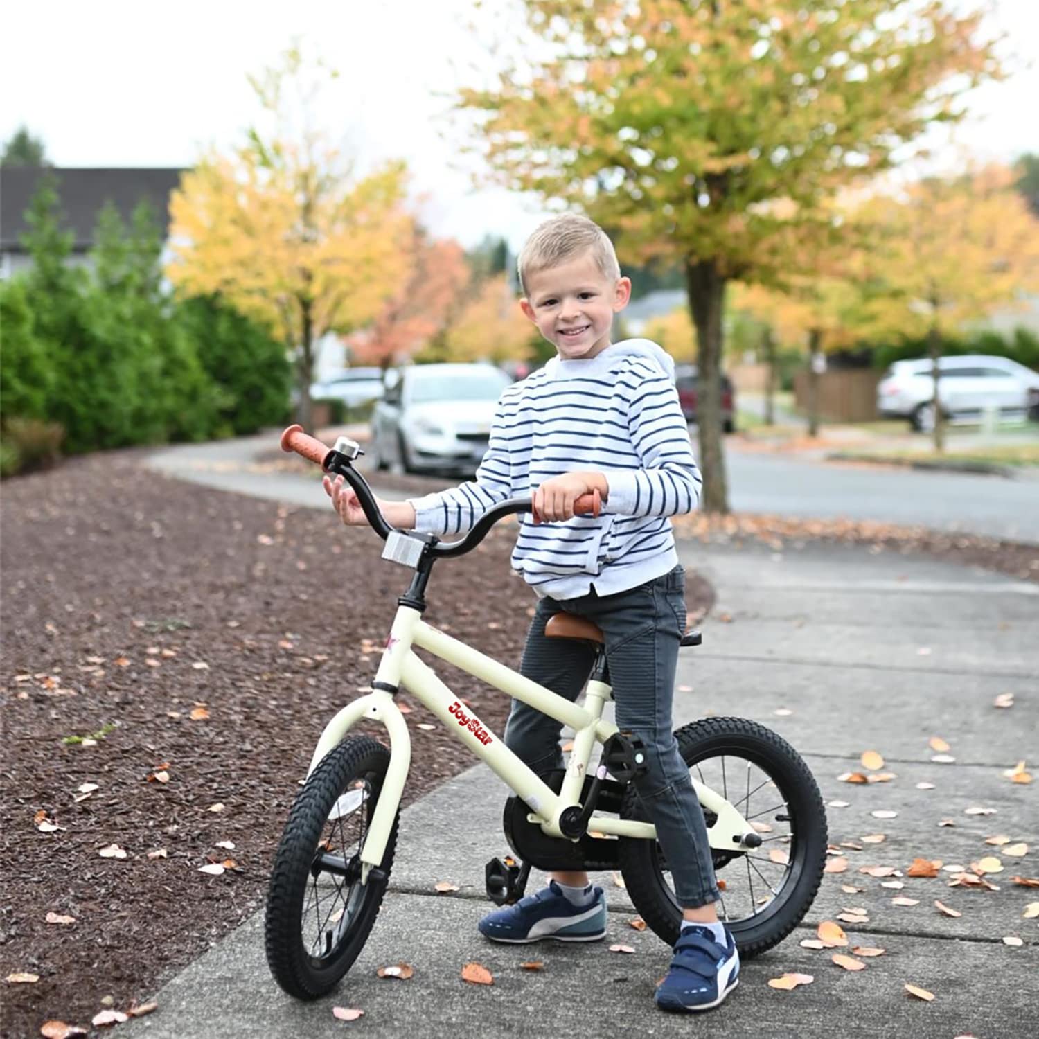 Joystar 12 Inch Kids Bike For 2 3 4 Years Boys Girls Gifts Bikes Child Toddler Bicycle With Training Wheels Bmx Style 85% Assemb