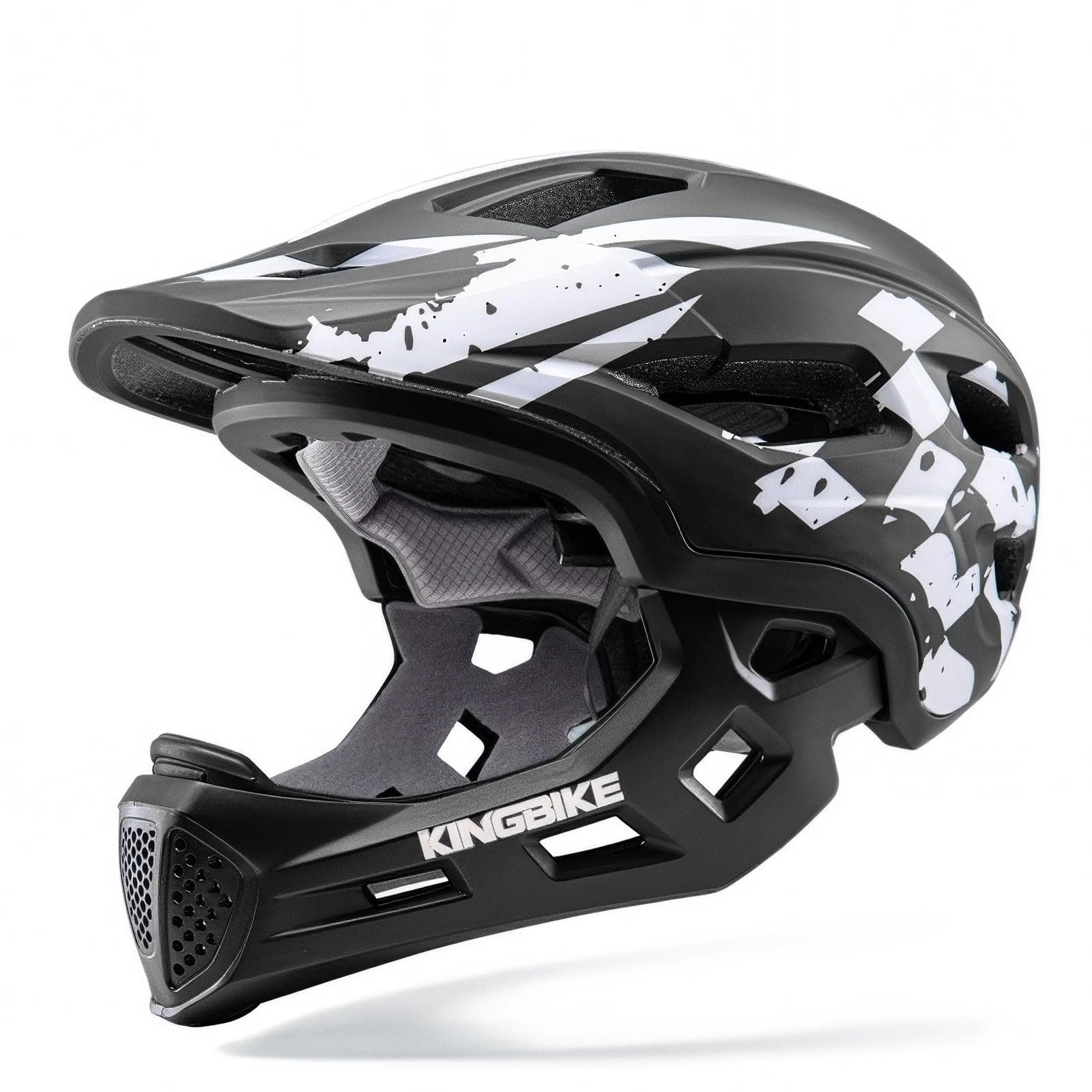 Kids Full Face Helmet Convertible Toddler Bike Helmets with Detachable Chin Guard Boys Girls 4-10 Years Skateboard Scooter Balan