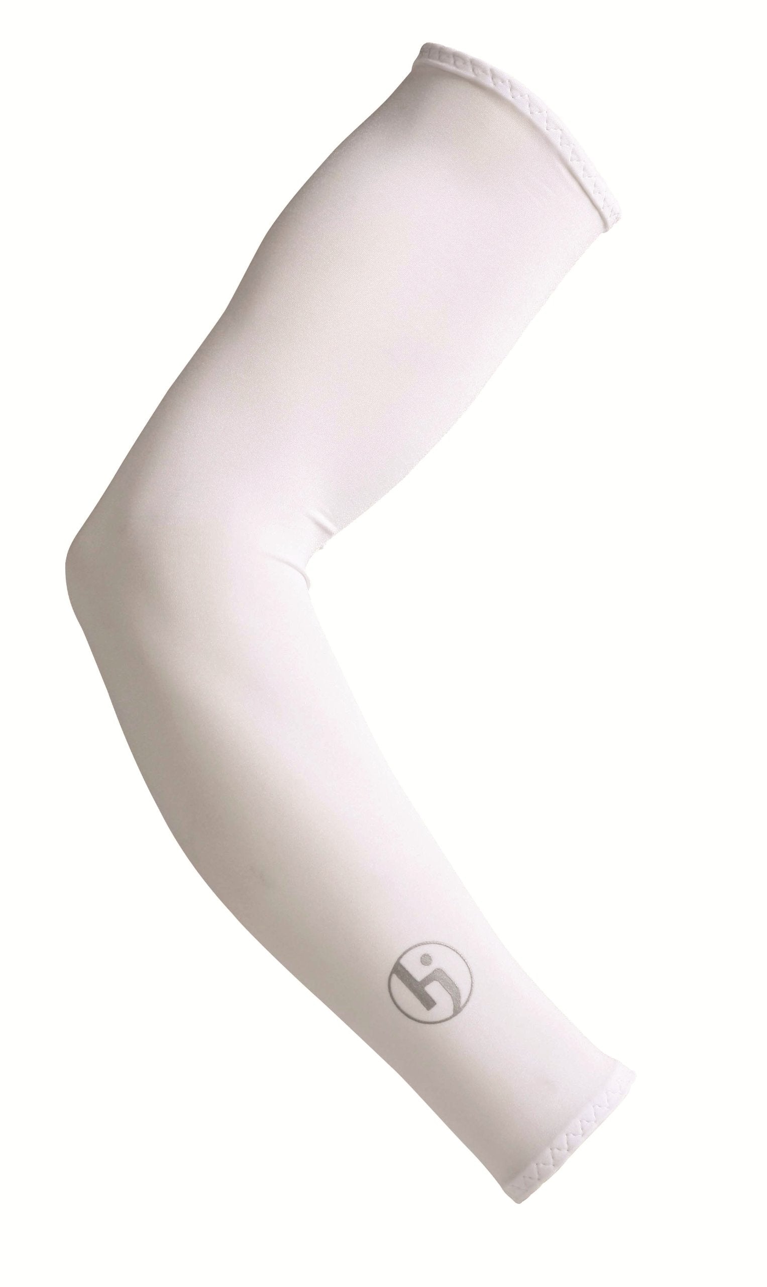 Hj Glove White Soleeve Uv Sun Sleeve, Medium, Pair