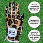 Giggle Golf Women 'S Golf Glove (X-Large, Worn On Left Hand, Wild About Golf)