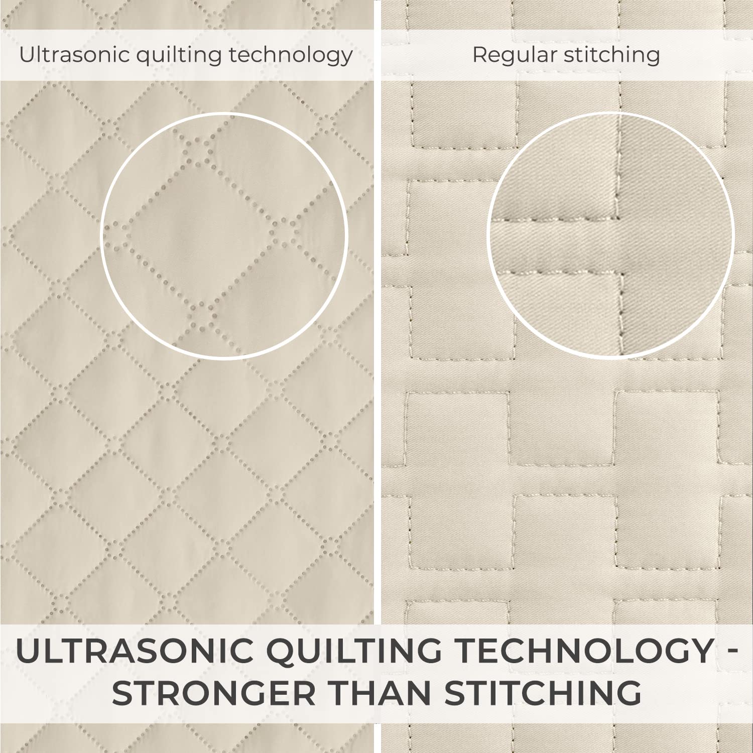 Mellanni Bedspread Coverlet Set - Twin Bedding Cover With Sham - Ultrasonic Quilting Technology - 2 Piece Oversized Twin Quilt S