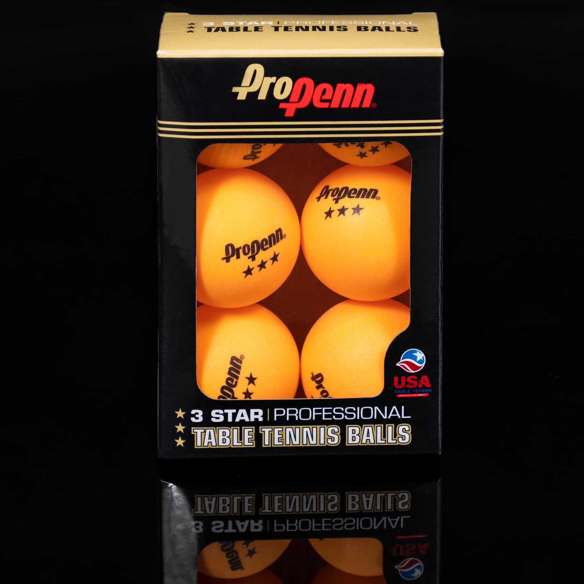 Eastpoint Sports Penn Competition Grade 3-Star Table Tennis Balls - 40Mm - 6 Pack