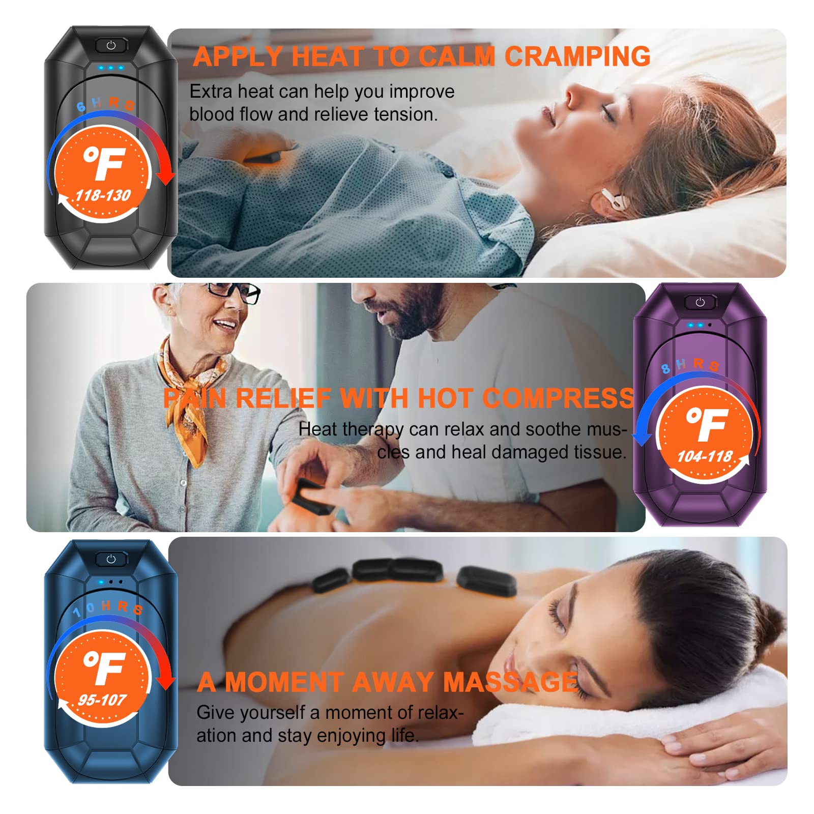 2 Pack Hand Warmers Rechargeable, Electric Hand Warmer Reusable, Usb Handwarmers,Outdoor/Indoor/Golf/Camping/Hunting/Pain Relief