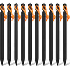 10 Pack Tent Stakes Heavy Duty, Aluminum Tent Stakes Pegs, Metal Tent Spikes, Ground Pegs With Reflective Pull Ropes, Triangular