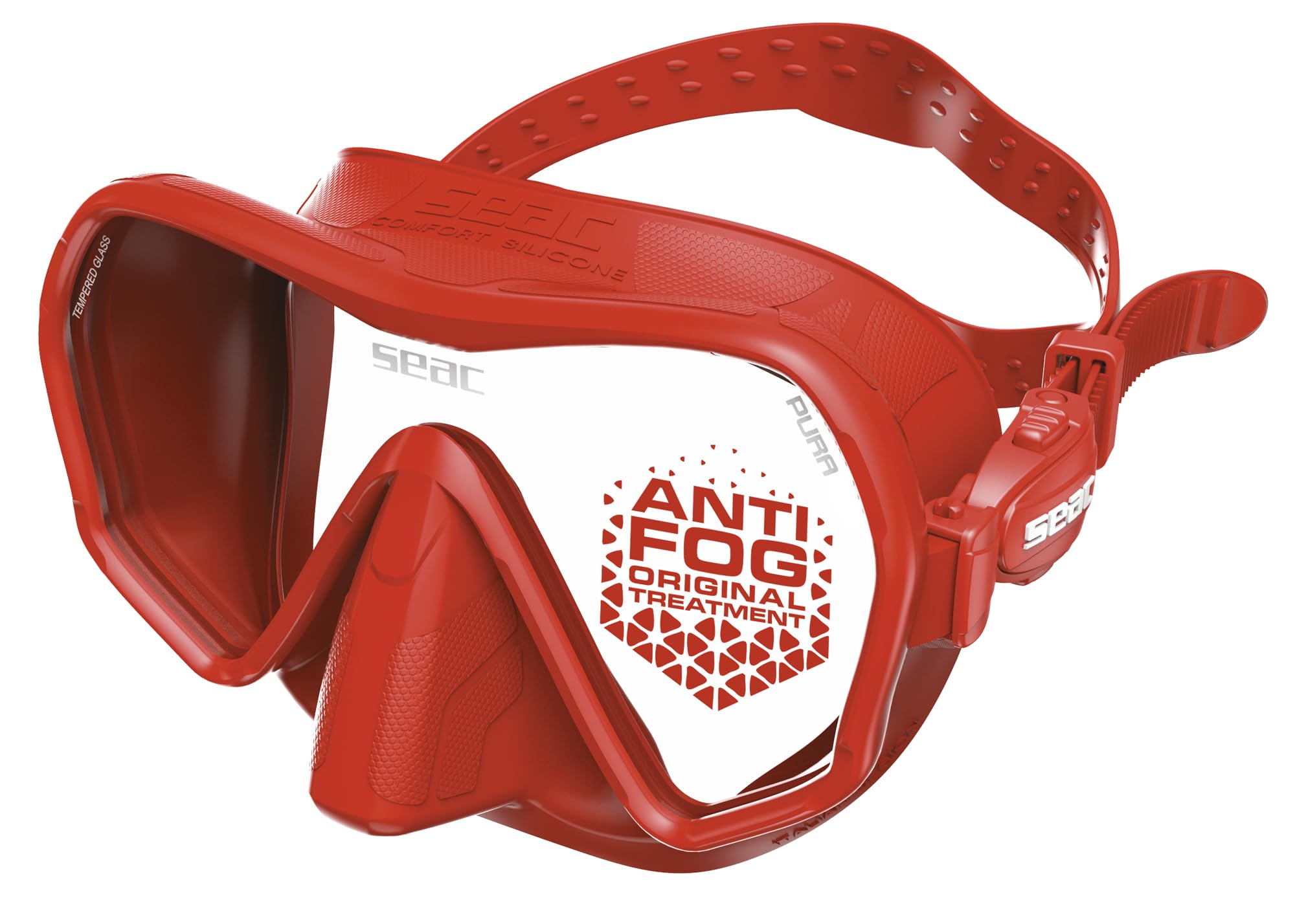 Seac Pura ANTI FOG Dive Mask - Red