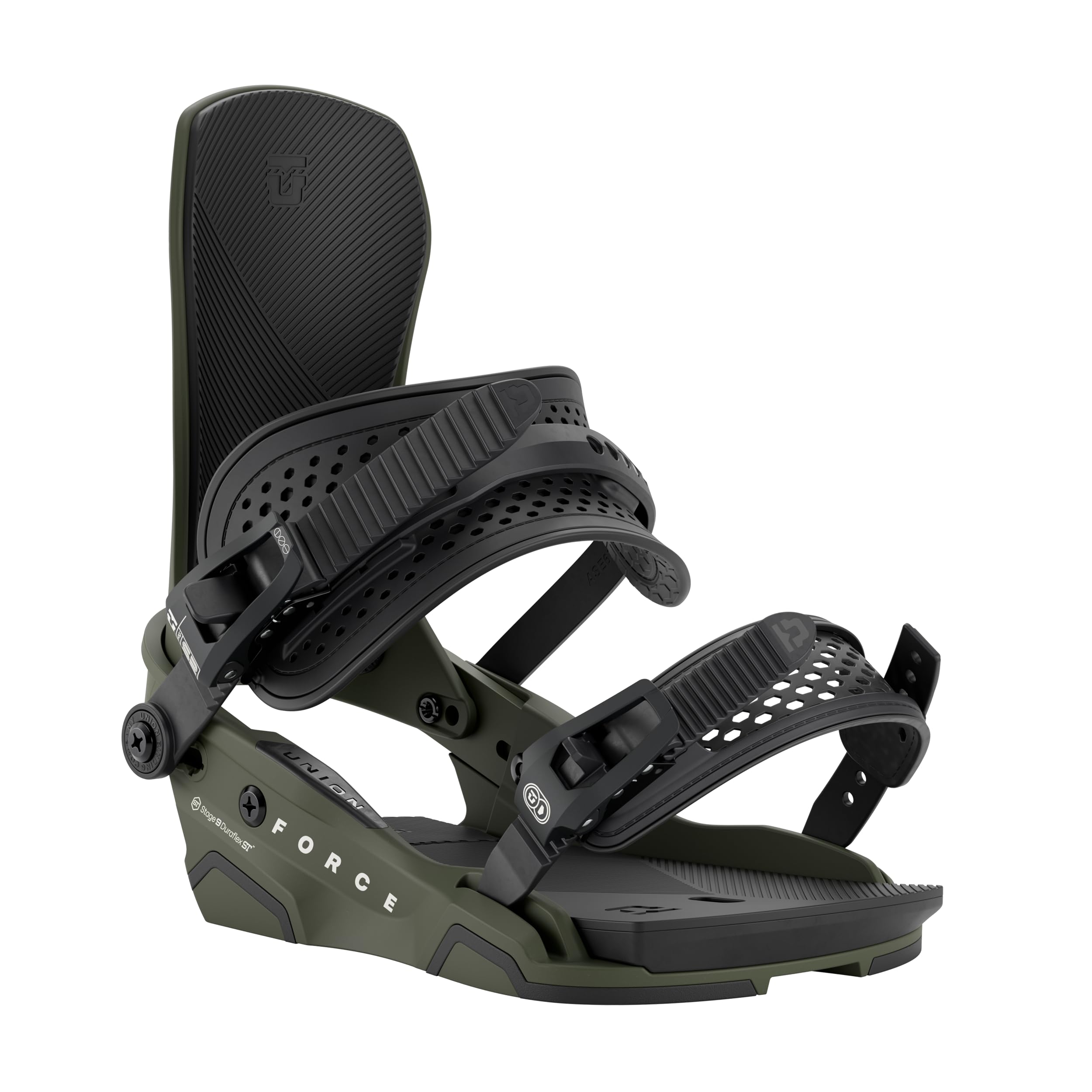 Union Force Mens Snowboard Bindings (Army Green, Large)