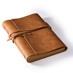 Maybell Leather Journal For Writing 5X 7, Genuine Leather Bound Journal For Men Women, 200 Lined Pages Leather Notebook For Trav