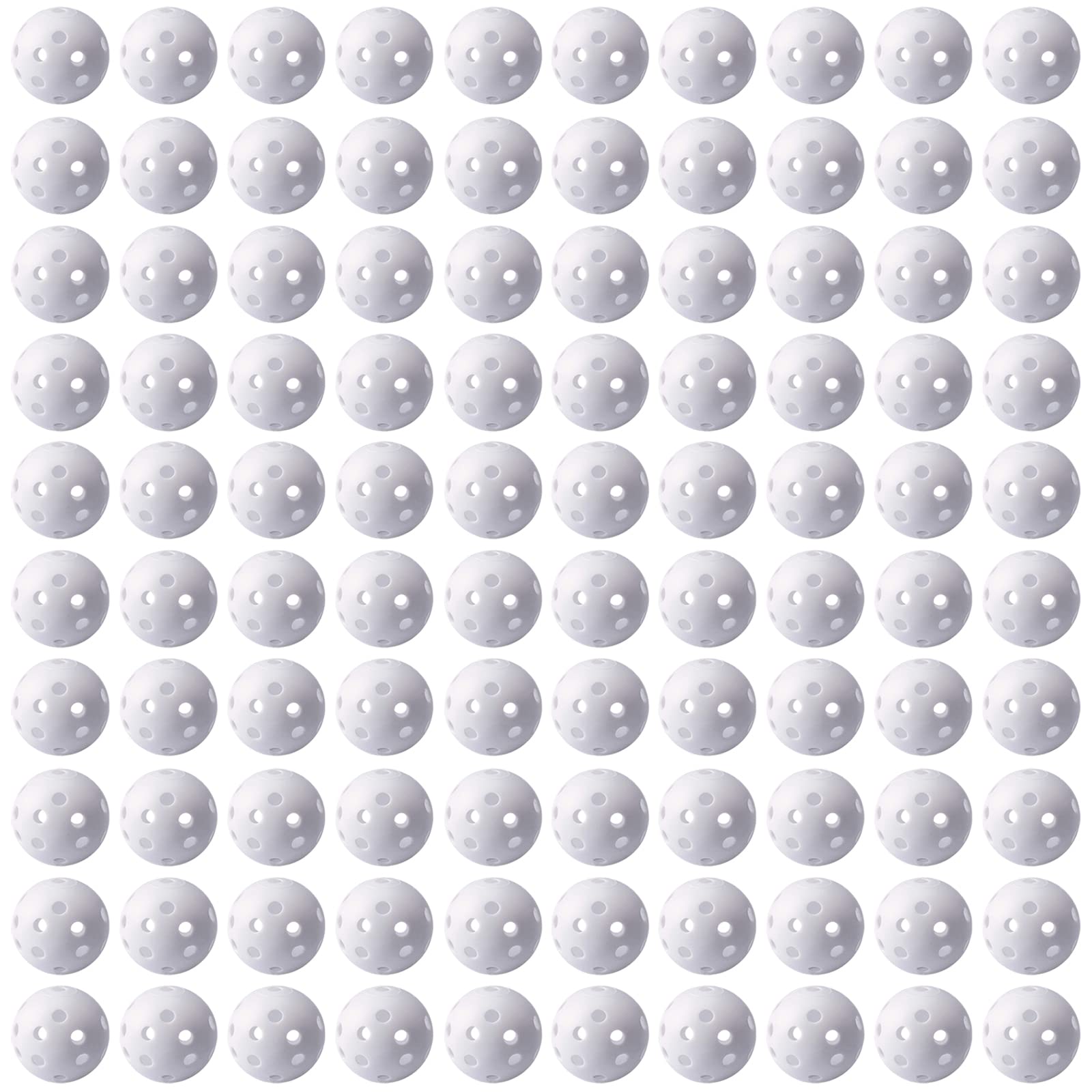 Practice Golf Balls 100 Pack, Plastic Golf Training Balls 5 Inch Golf Balls For Driving Range, Swing Training, Indoor Simulators