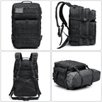 G4Free 45L Military Tactical Backpack 3 Day Assault Survival Molle Pack Bug Out Bag Travel Fishing Backpack Rucksack