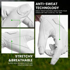Elusefor Precisionpro Master Left Hand Golf Glove - Ultimate Control For Perfect Swing, Moisture-Wicking, Durable, Ergonomic Des