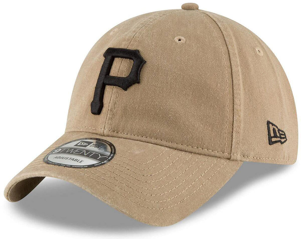 New Era Mlb Khaki Core Classic 9Twenty Adjustable Hat Cap One Size Fits All (Pittsburgh Pirates Khaki)