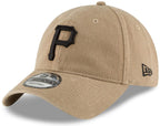 New Era Mlb Khaki Core Classic 9Twenty Adjustable Hat Cap One Size Fits All (Pittsburgh Pirates Khaki)