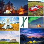 Camping Beach Tent Stake Pegs For Sand,12 Pack Tarp Stakes 9 Inch Canopy Stakes With Pouch, Plastic Light Ground Stakes For Camp
