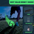 Adekale Soccer Balls Size 5,Glow In The Dark Official Size Soccer Ball,Indoor/Outdoor Light Up Training Ball With Pump And Needl