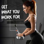 Yes4All Lat Cable Attachment, Tricep Press Down Bar With Diamond Knurl Handle, Support Up To 880 Lbs (Chrome - V Shaped Bar)