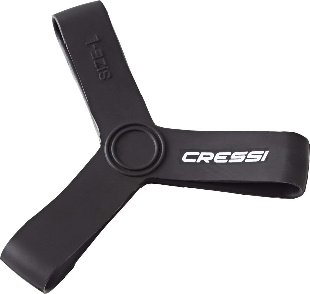 Cressi Rubber Fin Keeper, Black, Small