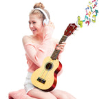Ieco Soprano Ukulele Beginner Kit For Kids Adults 21 Inch Ukelele Wcase Strap Tuner Strings Picks (Natural)